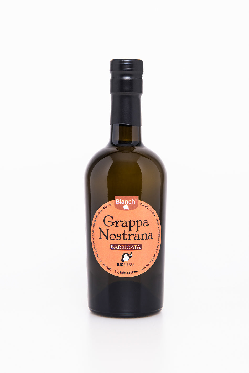 Organic Local Ticinese Aged Grappa