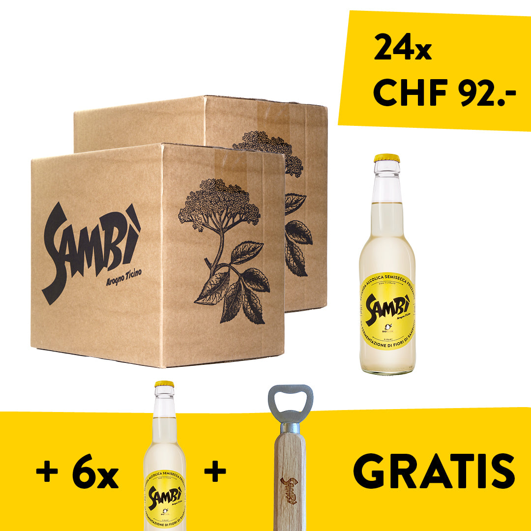2 x Sambì 33cl (24 bottiglie) + 6 in omaggio!