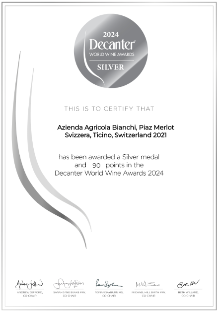 Piaz Merlot, Merlot de Suisse italienne, 2022