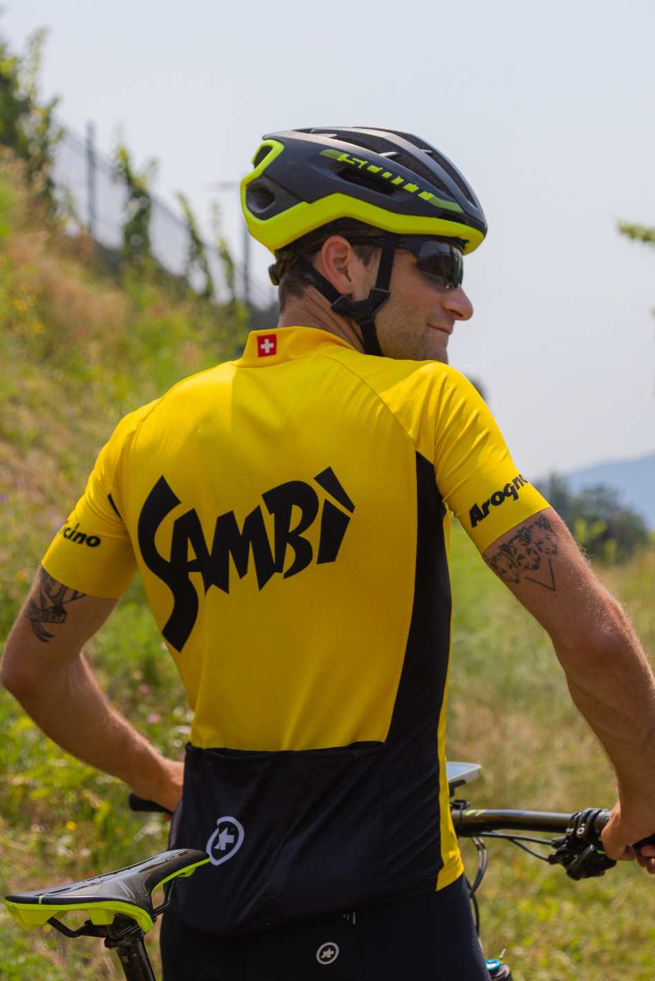 maglietta sambì bike in tessuto tecnico